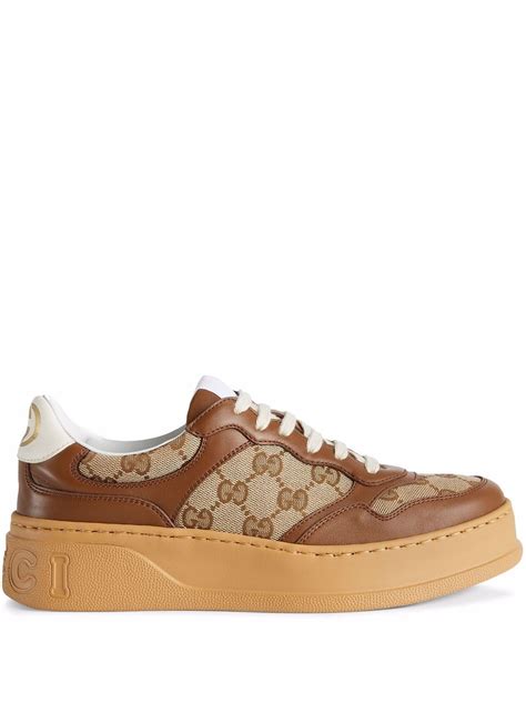 gucci metallic orange basketball shoes|Gucci gg low top sneakers.